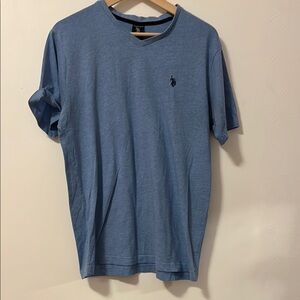 U.S. Polo Assn. Light Blue V-Neck Tee